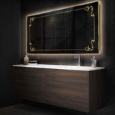 Espejo LED Rectangular | Control por interruptor de pared | Luz blanca cálida - Reyze Seria Good Vibes Model 5